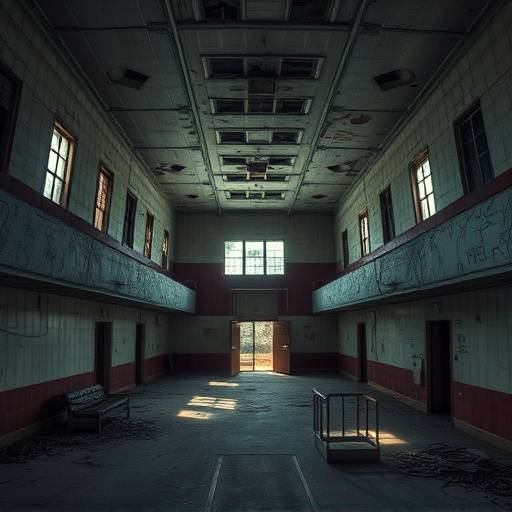 The abandoned Linda Vista Hospital in Los Angeles, a large dilapidated structure used for horror and thriller films.